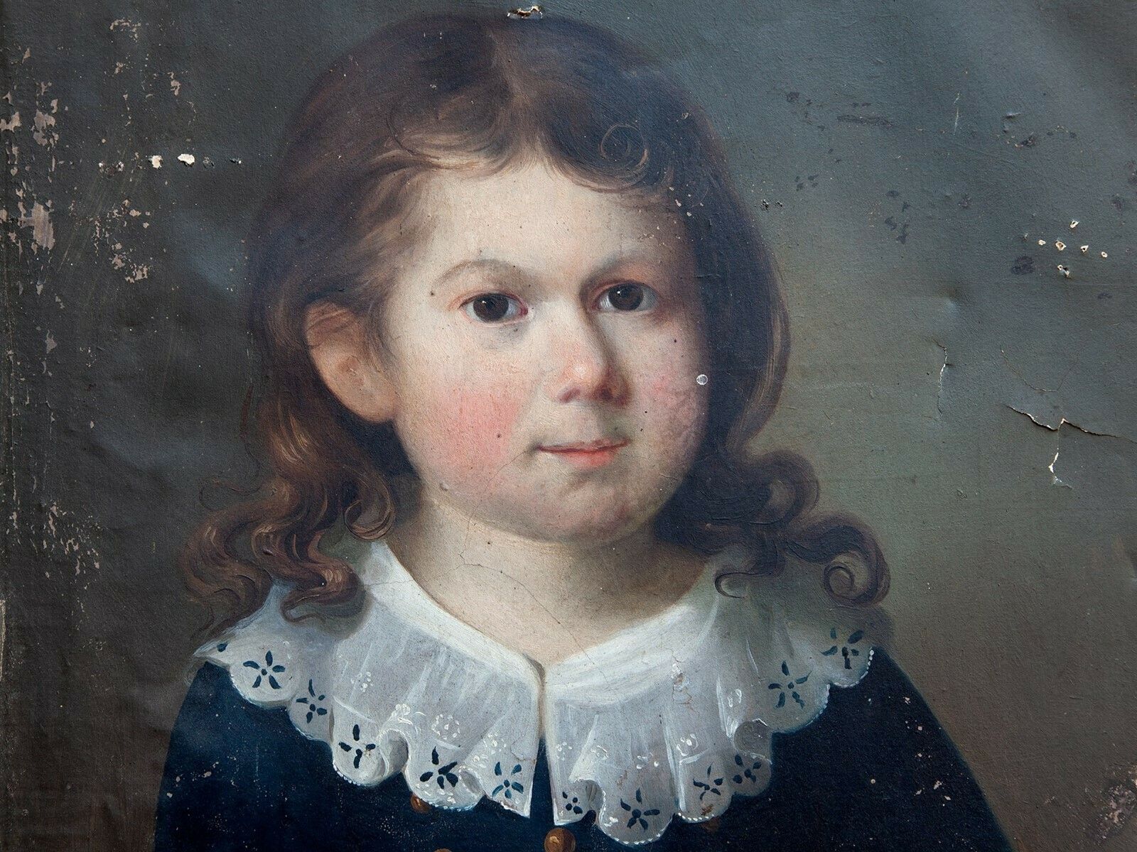 19th Century Portrait Of Young French Boy . photo Art