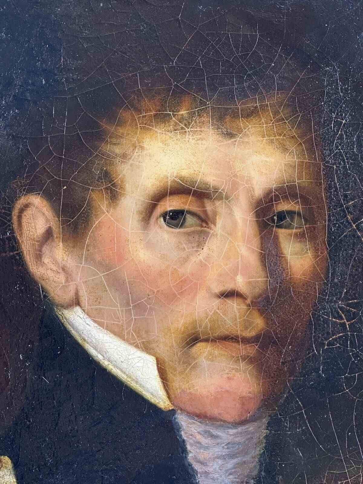 Finely Painted Portrait In Oil Of A Military Man From Post Napoleonic France. photo buy