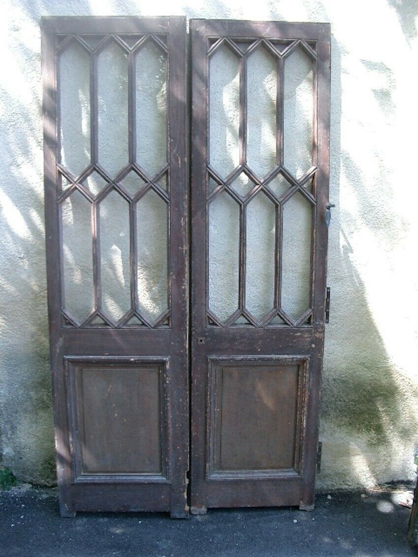 Pair Of Multipane Entry Doors From A Manor House In France
