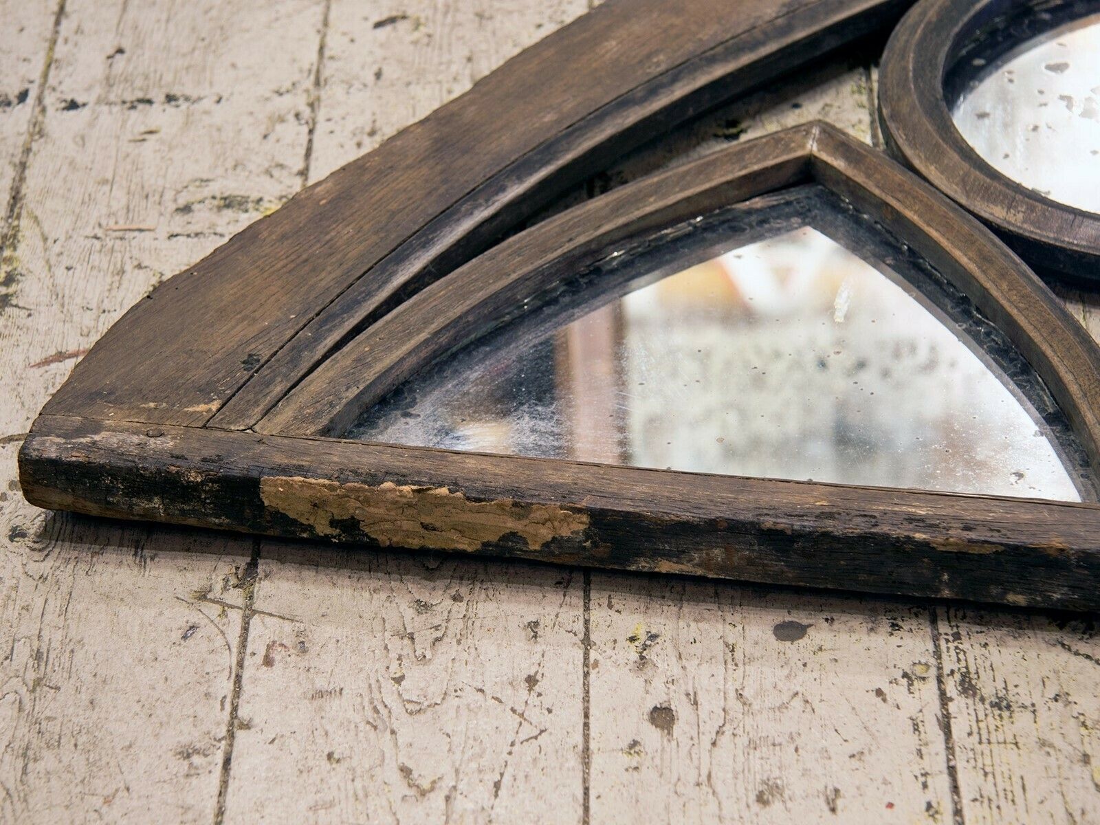 19th C. Architectural Apex With Inset Mirrors photo for sale