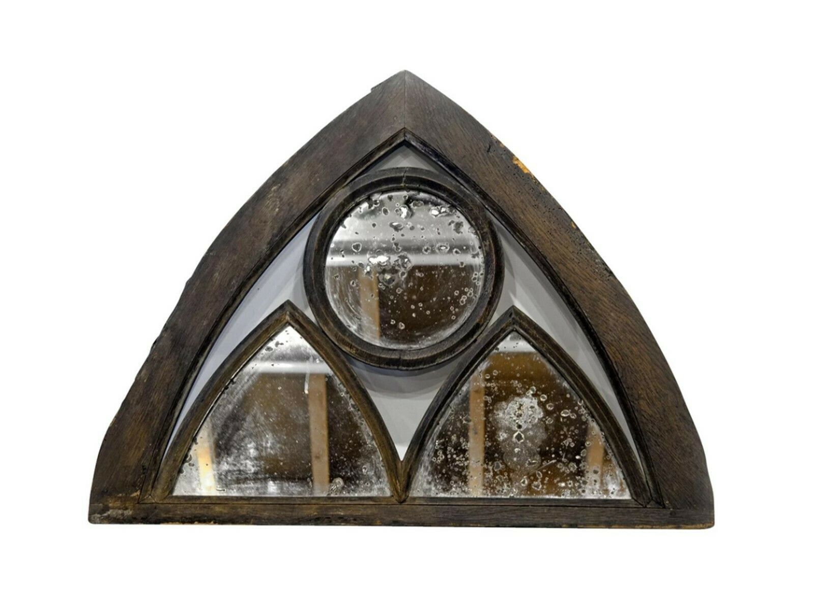 19th C. Architectural Apex With Inset Mirrors