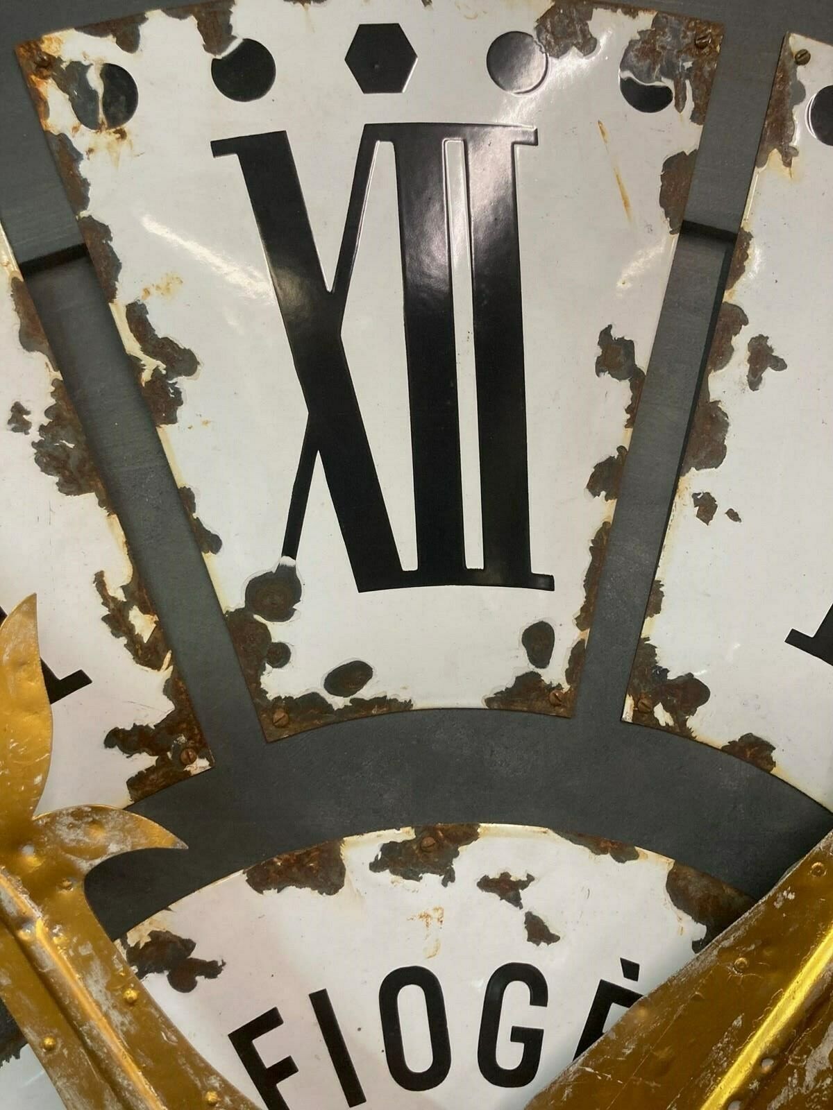 Tower Clock Face From Southern France photo 1850.0