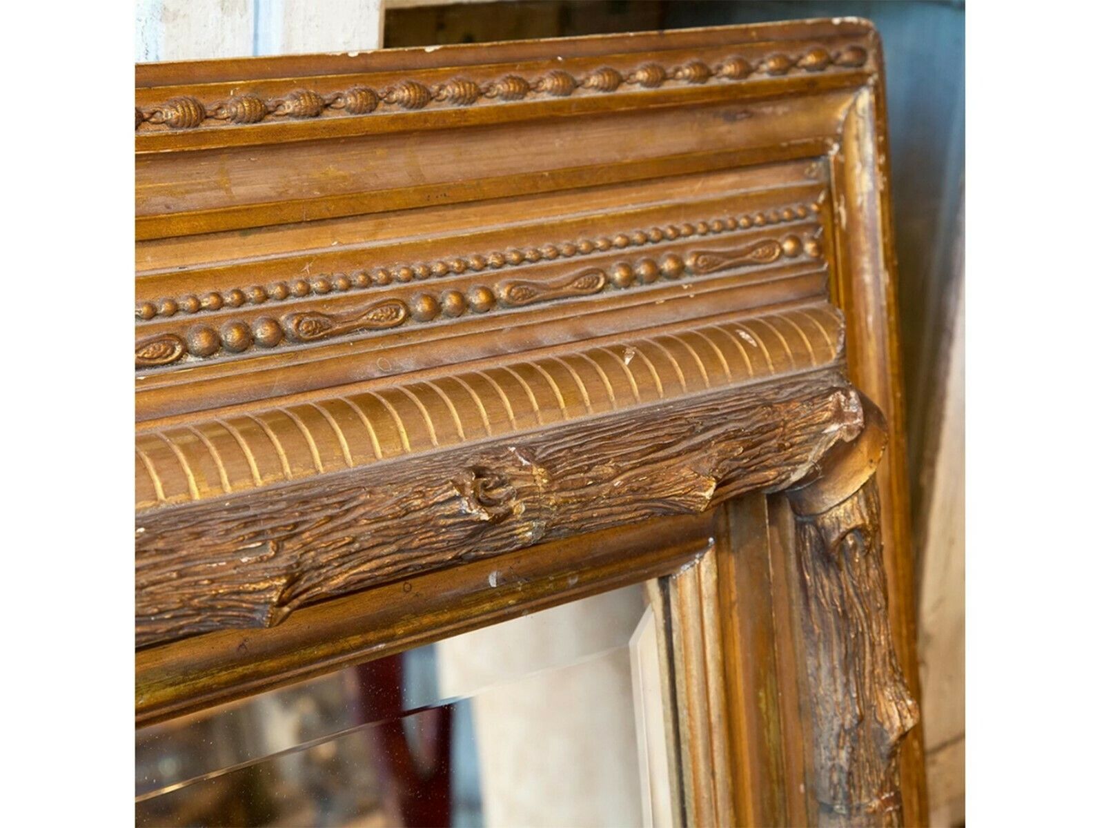 Hunting Lodge Mirror From Scotland photo for sale