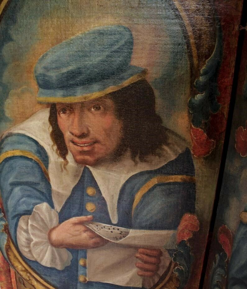 Late 18th/Early 19th C. Painted 'Shakespearean' Screen From Italy photo Home Decor