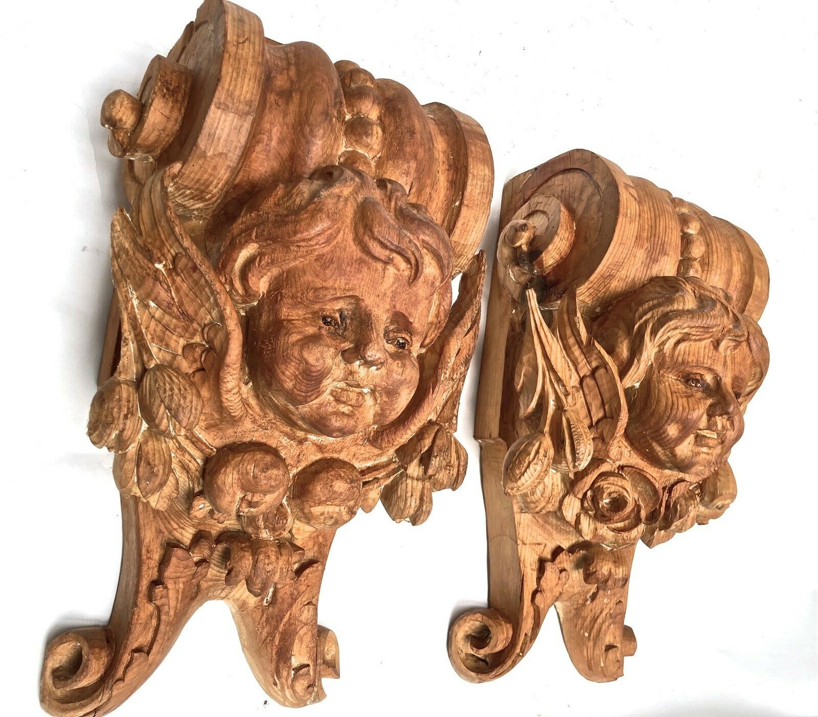 Pair Of Antique Carved Wood Corbels From Bristol photo furniture