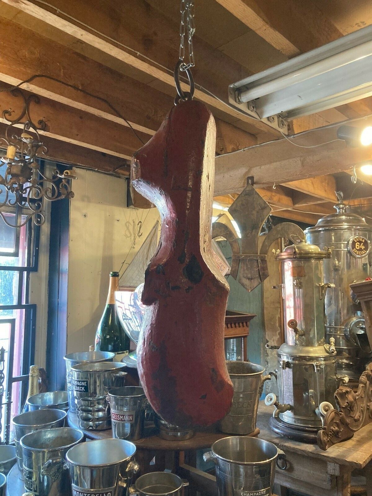 19thc. Clog Makers Hanging Sign From France photo Art