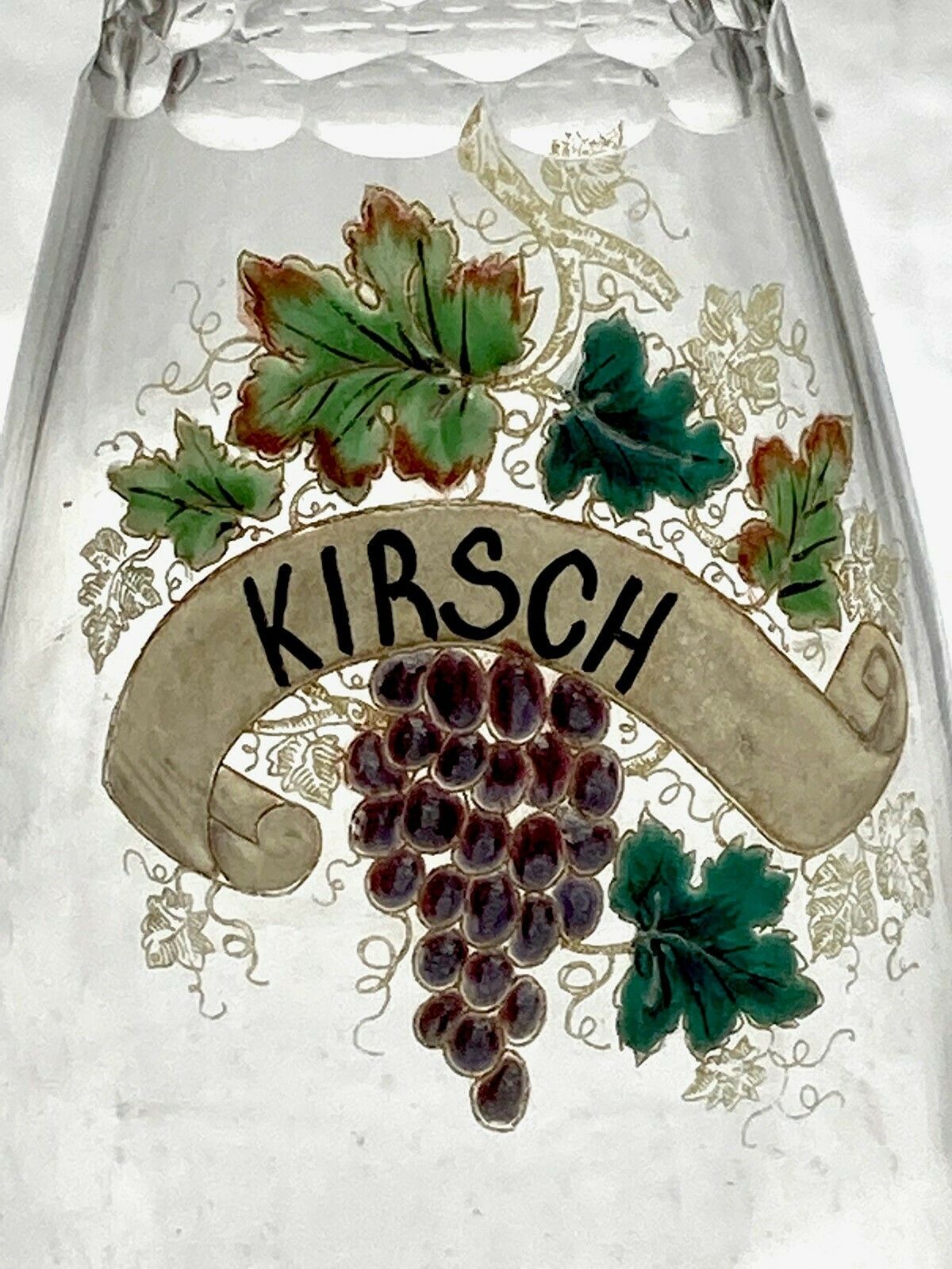 Set Of 5 Vintage Restaurant Decanters With Handpainted Labels From France photo vinterior
