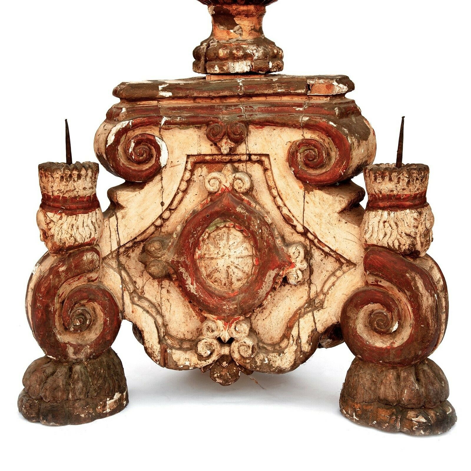 Magnificent Late 17th Century Baroque Torchere From N. Italy photo vinterior