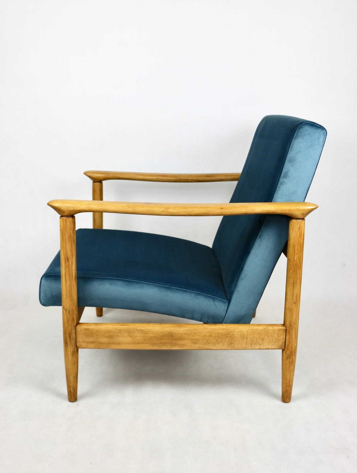 Gfm 142 Armchair, Designed By Edmund Homa From The 70s, Navy Blue   2 Pieces Available photo buy