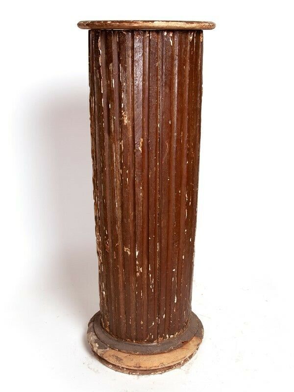 18th C. Carved /Gilded Church Column With Angel Head From France photo for sale