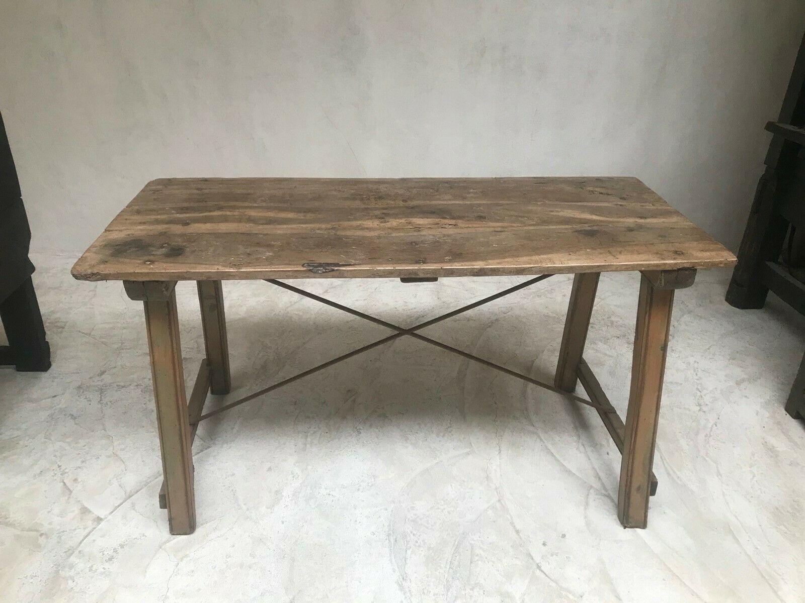 19thc. Cherrywood Refectory Table From Catalonia photo for sale
