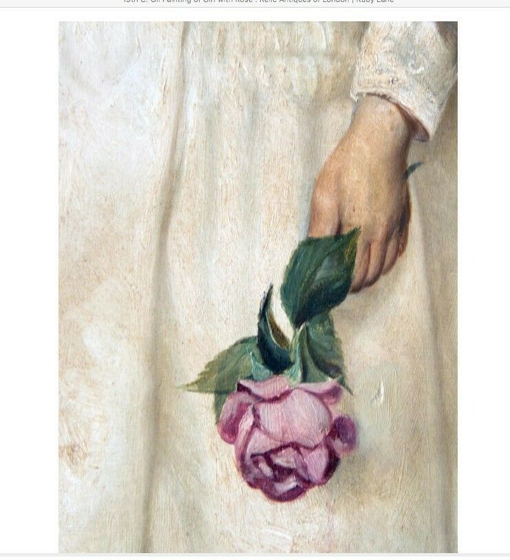 Large 19th C Oil Painting Of Young French Girl photo Art