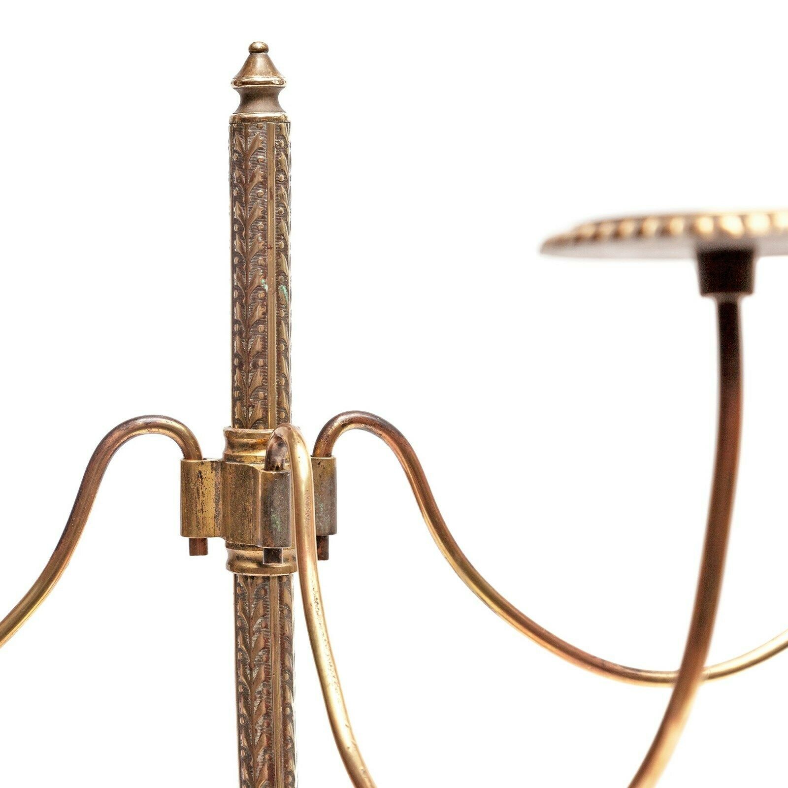 Chased Brass Counter Top Hatstand From Millinery Shop photo Home Decor