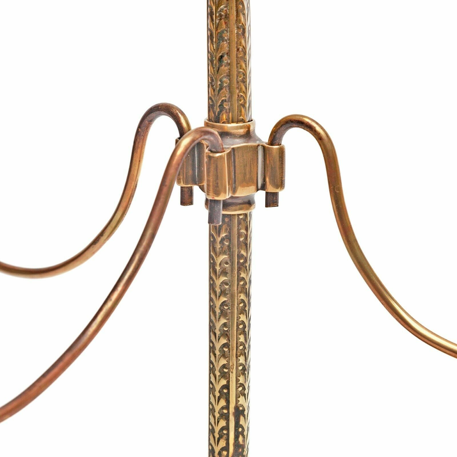 Chased Brass Counter Top Hatstand From Millinery Shop photo vinterior