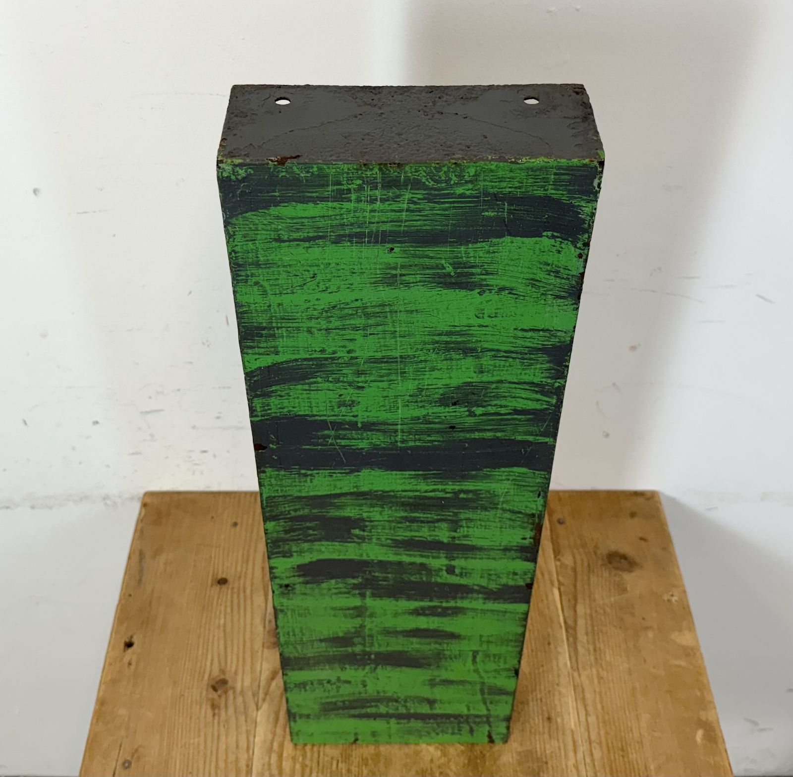 Large Vintage Green Iron Facade Letter I , 1970s photo for sale