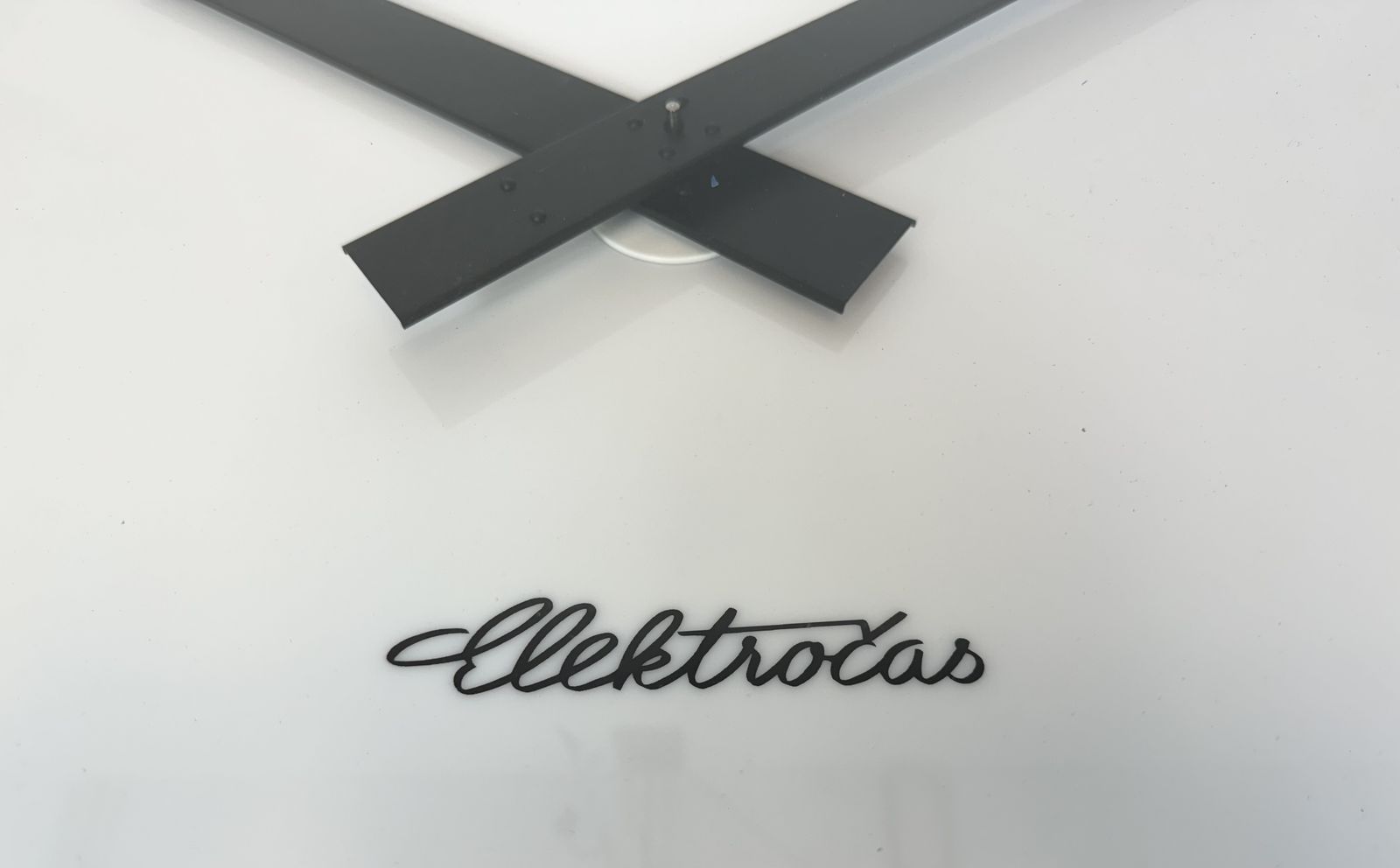 Huge Blue Square Industrial Wall Clock From Elektročas, 1990s photo 899.0