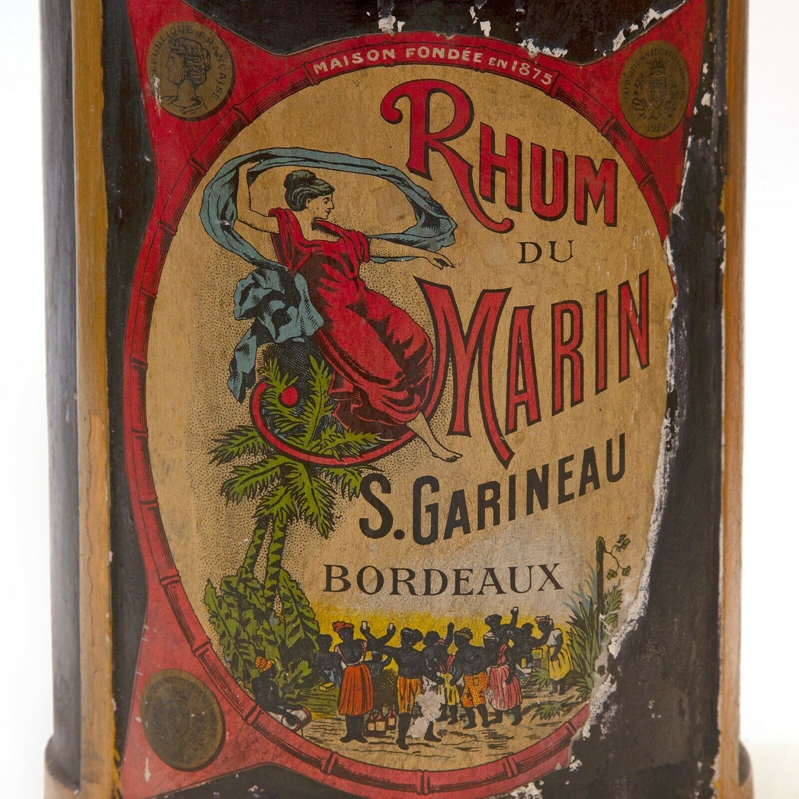 Pair Of Giant Dummy Advertising Bottles For French 'Rhum' photo Home Decor