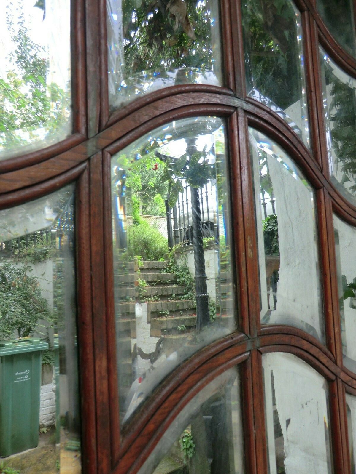 Antique Art Nouveau Mirrored Store Front Door From France. photo Home Fixtures