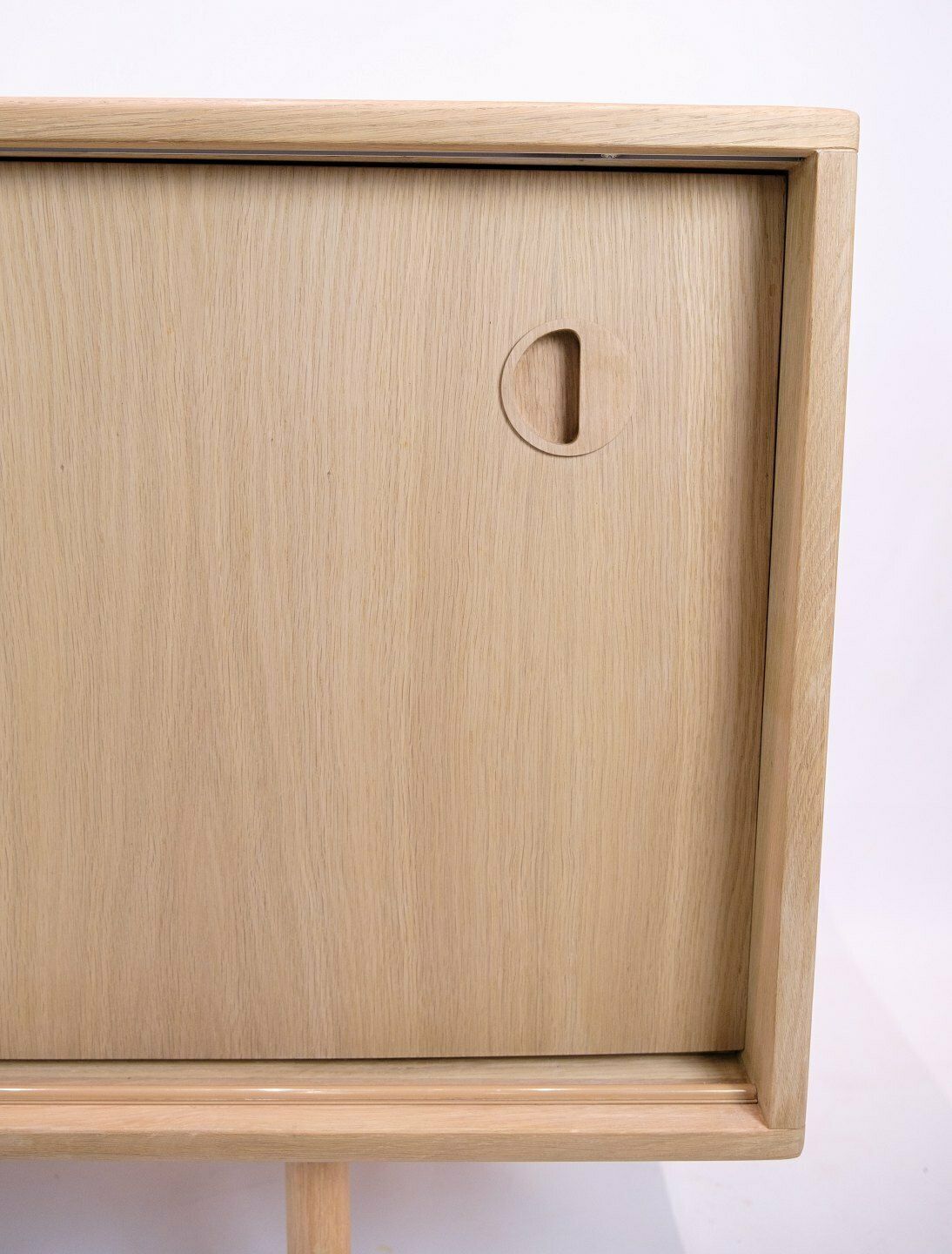 Furniture Sideboard In Oak, Danish Design From 1970s photo