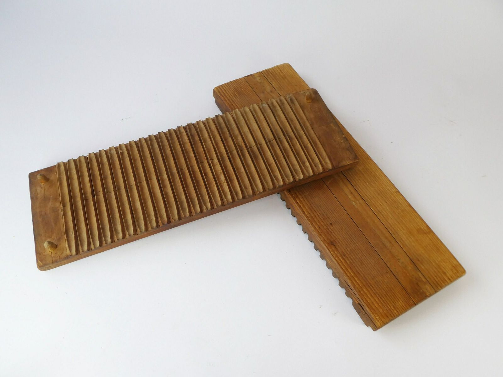 Antique German Double Wooden Cigar Press, Branded Cigar Box, Original Otto Holzapfel N121 Tobacciana Mold photo vinterior