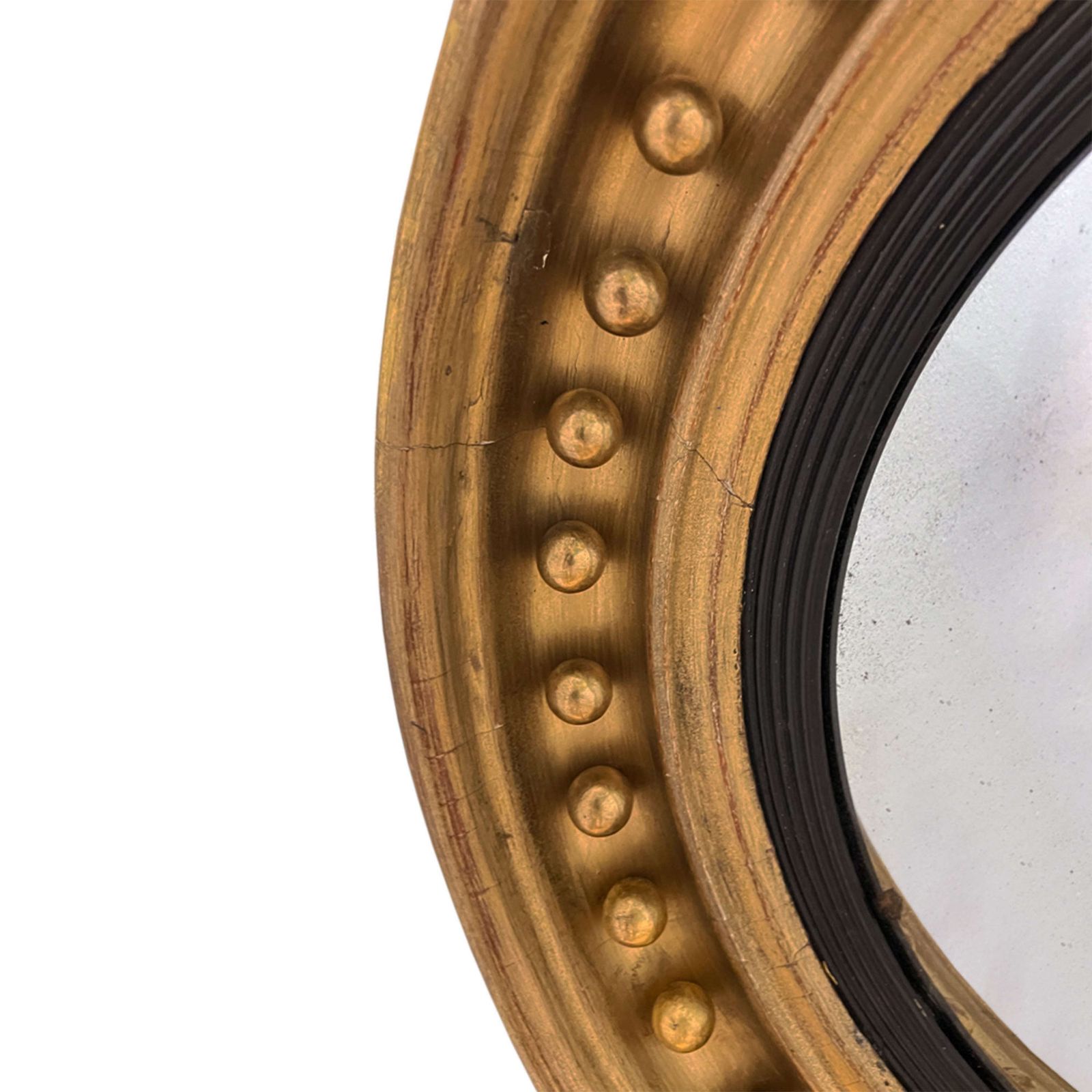 English Convex Regency Mirror, 1800s photo 2200.0