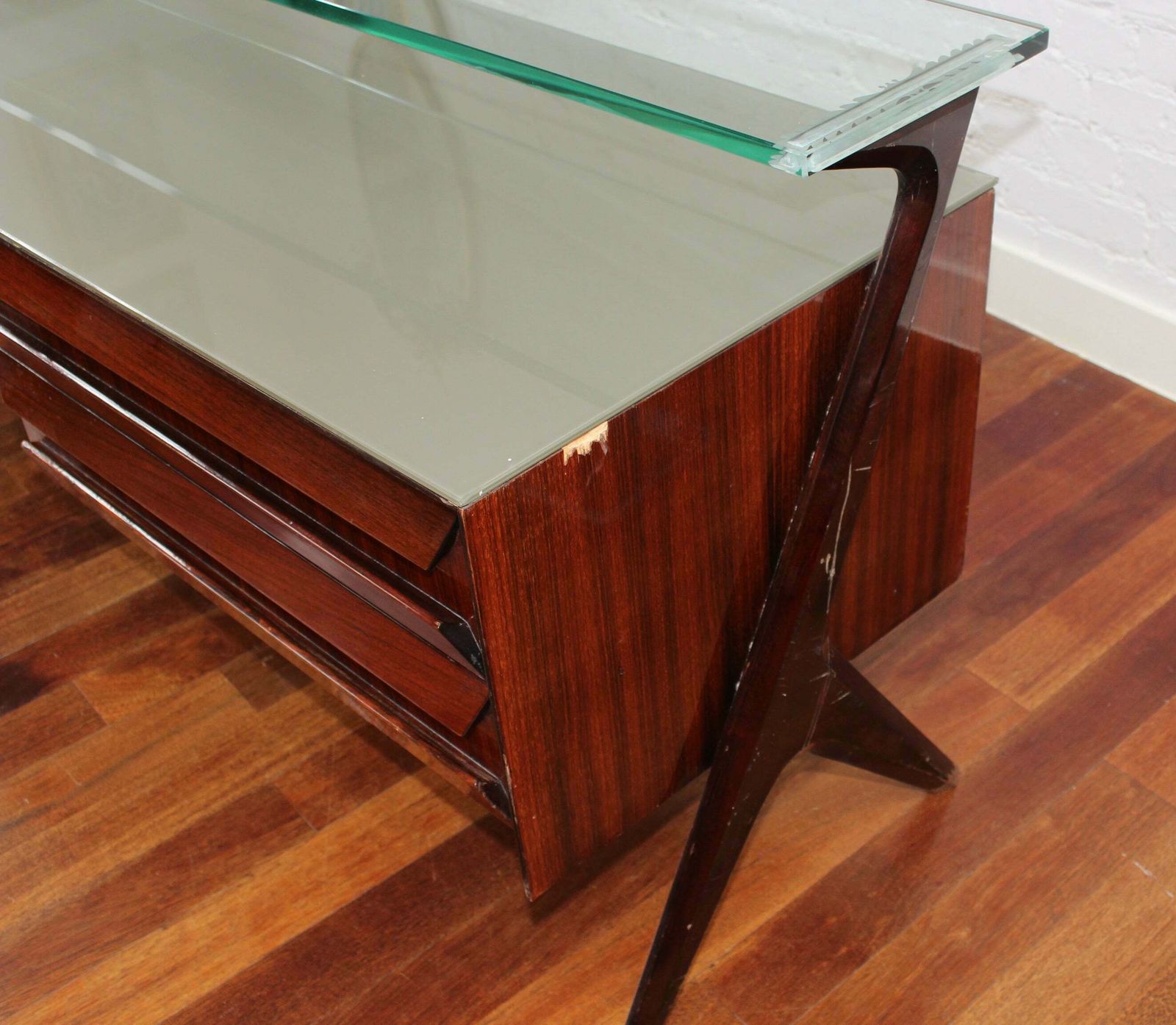 1950.0 Mid Century Italian Sideboard By Vittorio Dassi (Circa 1950s) photo