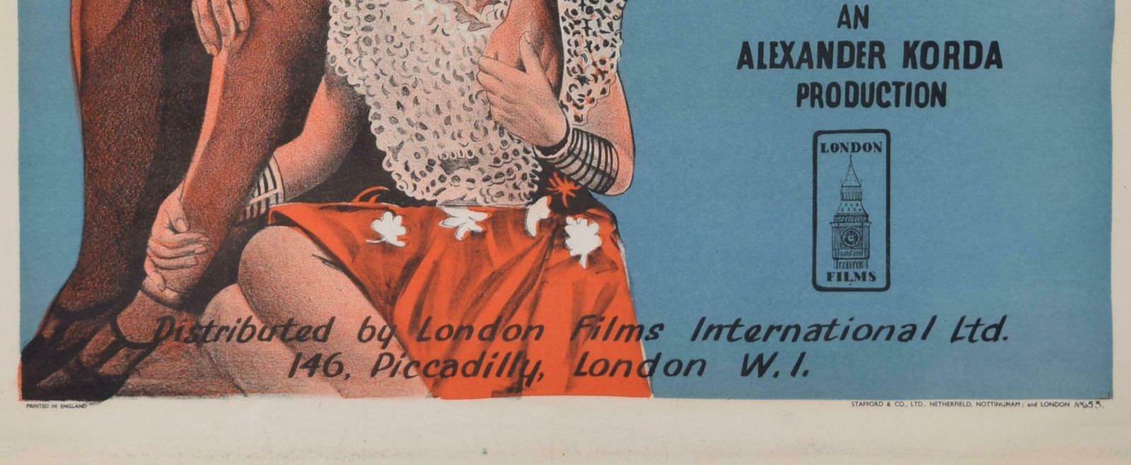 Unknown Sanders Of The River Original Vintage 1935 Film Poster Colonial Nigeria 1935 photo buy
