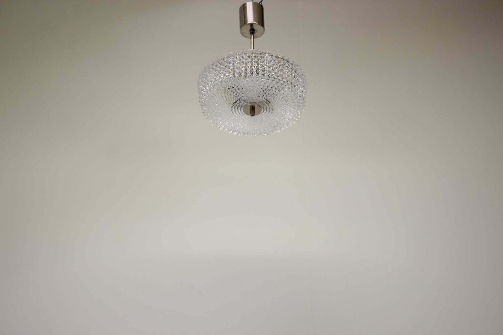 Midcentury Glass Pendant By Kamenicky Senov, 1960s photo Lighting