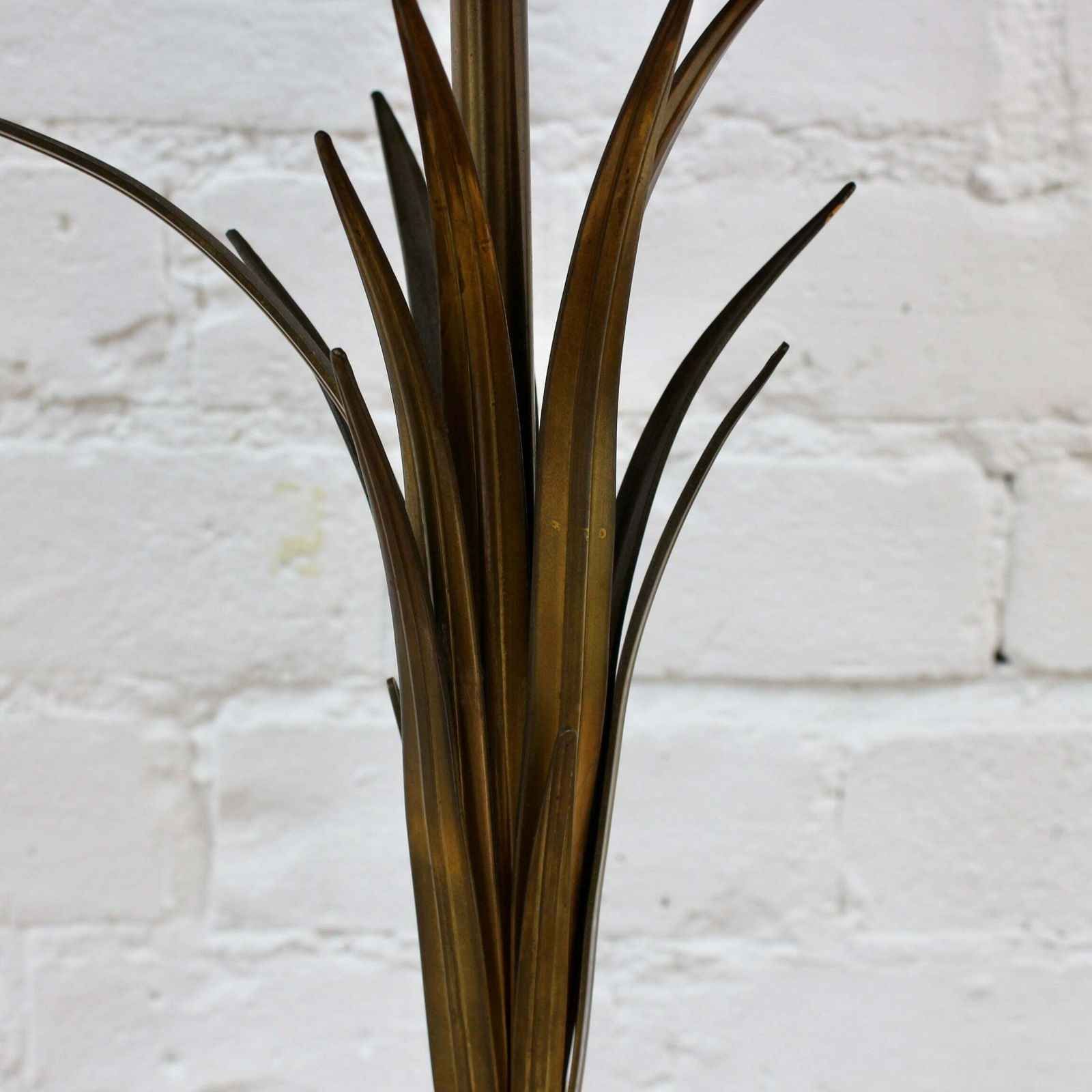 photo for sale Vintage French Table Lamp Inspired By Nature Attributed To Maison Charles (Circa 1970s)