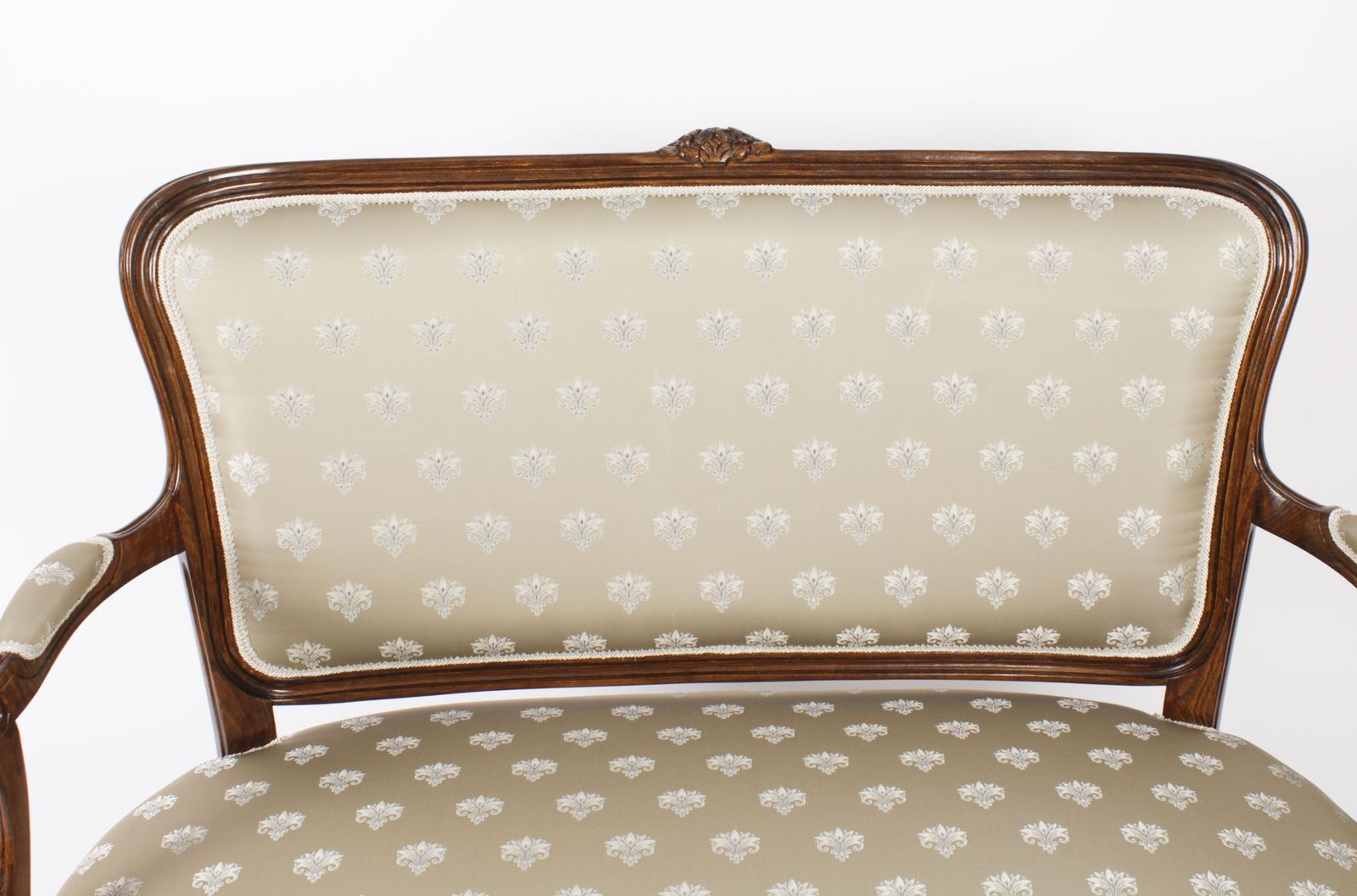 Superb Bespoke Louis Revival Walnut Sofa photo for sale