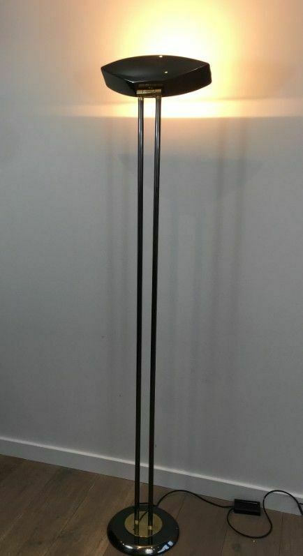photo furniture Floor Lamp Patina Gun Barrel And Brass