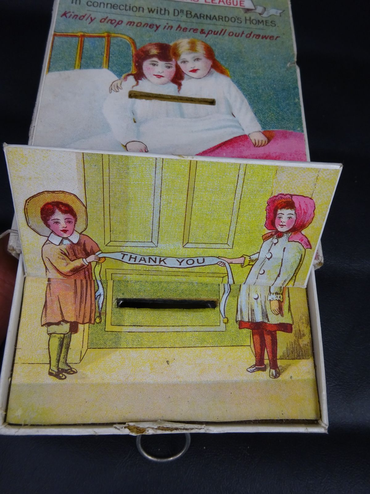 Rare Early 20thc Young Helpers' League DR Barnardo's Charity Money Box Bank photo vintage