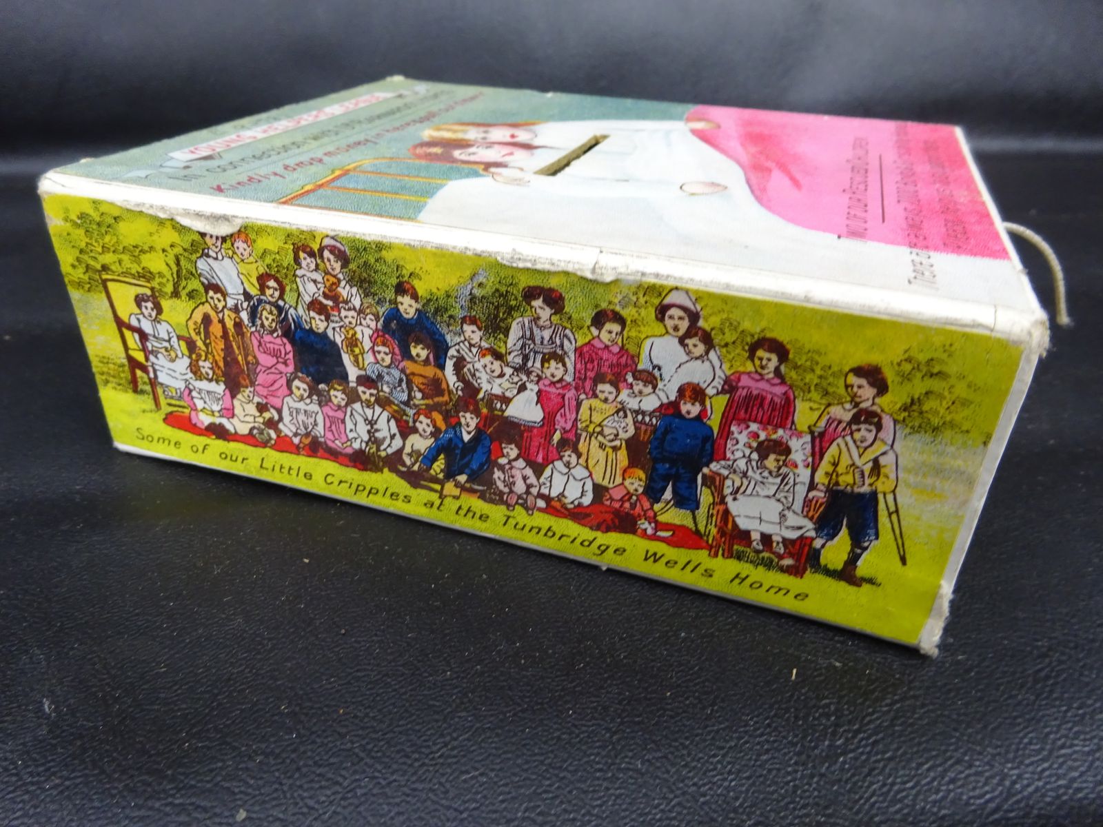 110.0 Rare Early 20thc Young Helpers' League DR Barnardo's Charity Money Box Bank photo