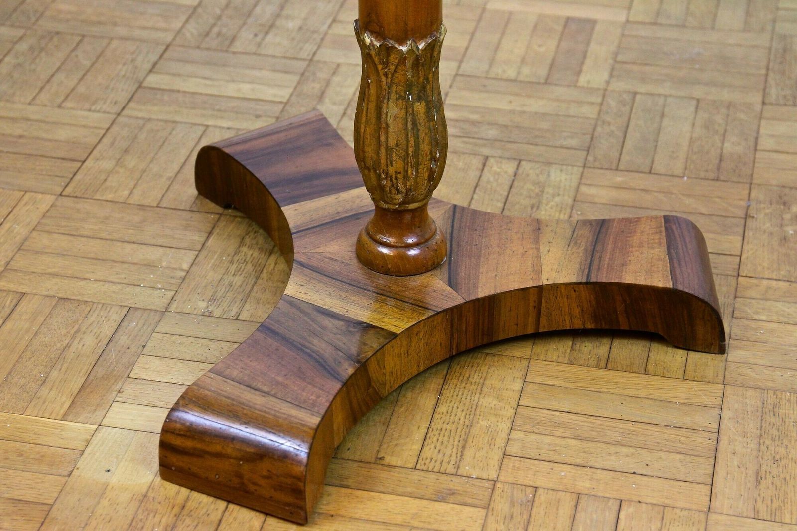 Pair Of 19th Century Biedermeier Side Tables, Nut / Cherrywood   At Ca. 1830 photo buy