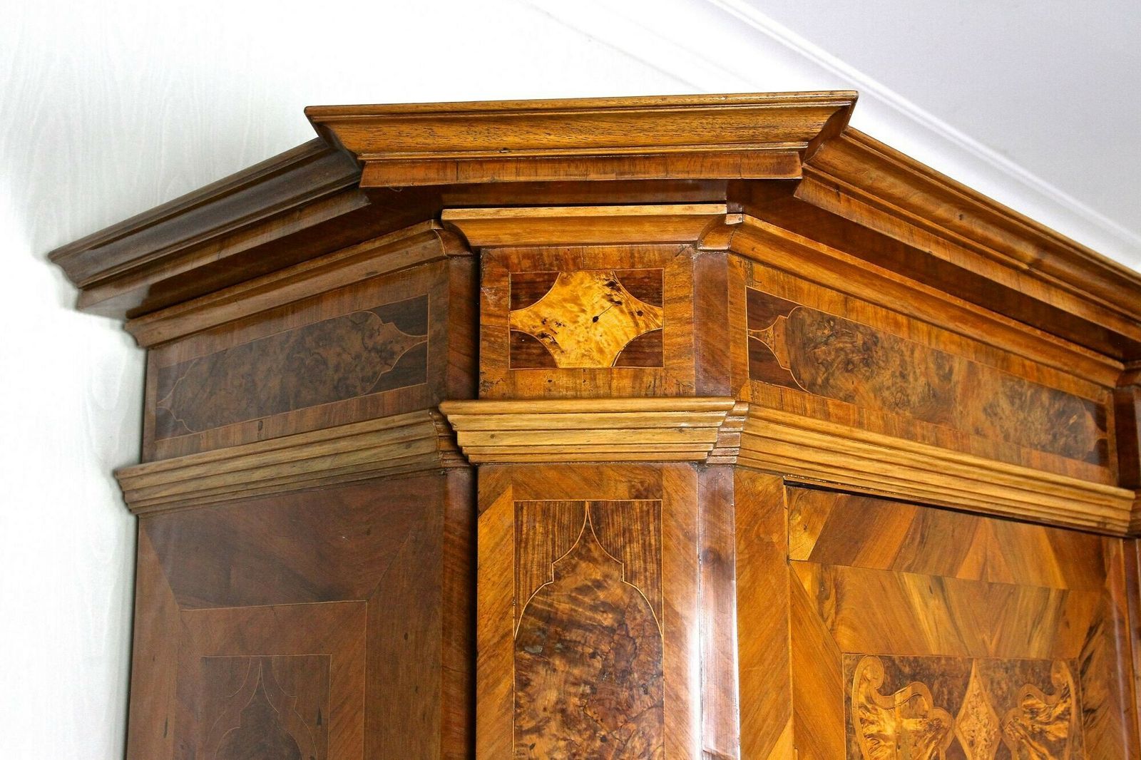 19000.0 18th Century Nutwood Baroque Cabinet With Inlay Works , Austria Ca. 1770 photo
