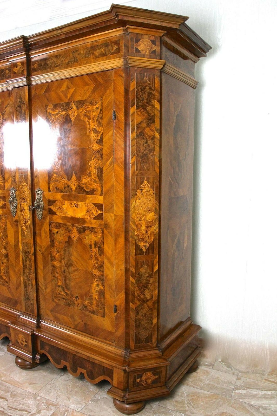photo buy 18th Century Nutwood Baroque Cabinet With Inlay Works , Austria Ca. 1770
