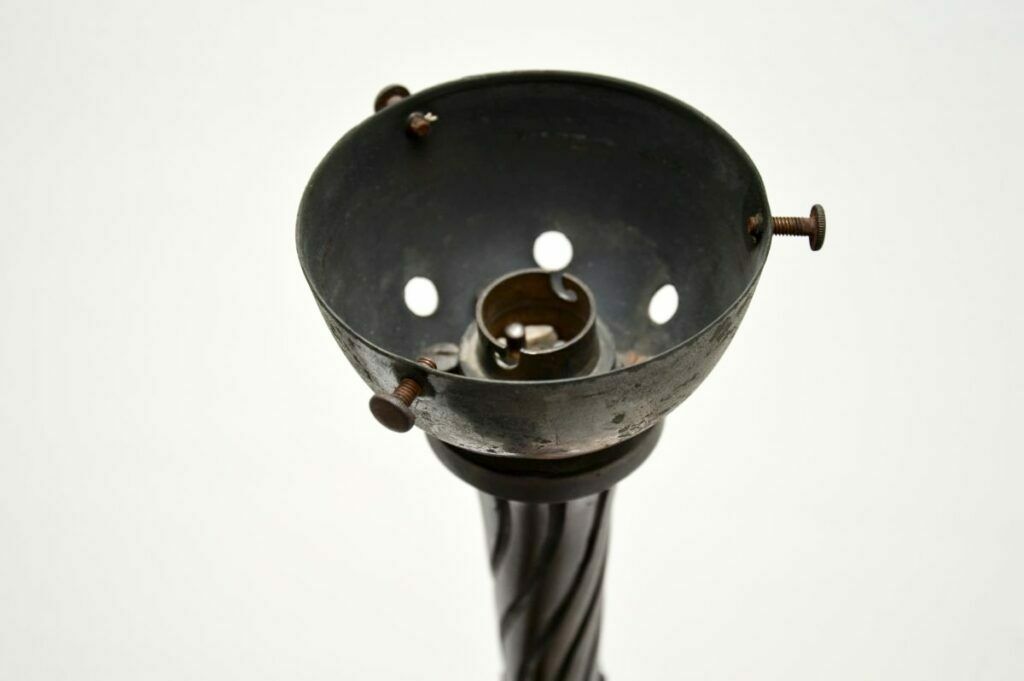 photo buy Antique French Bronze Lamp Figure ‘La Paix’ By Jean Jules Cambos