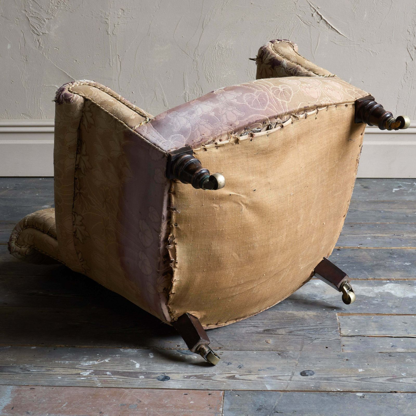 Antique Woodstock Style Chair   Nouveau Fabric. photo buy