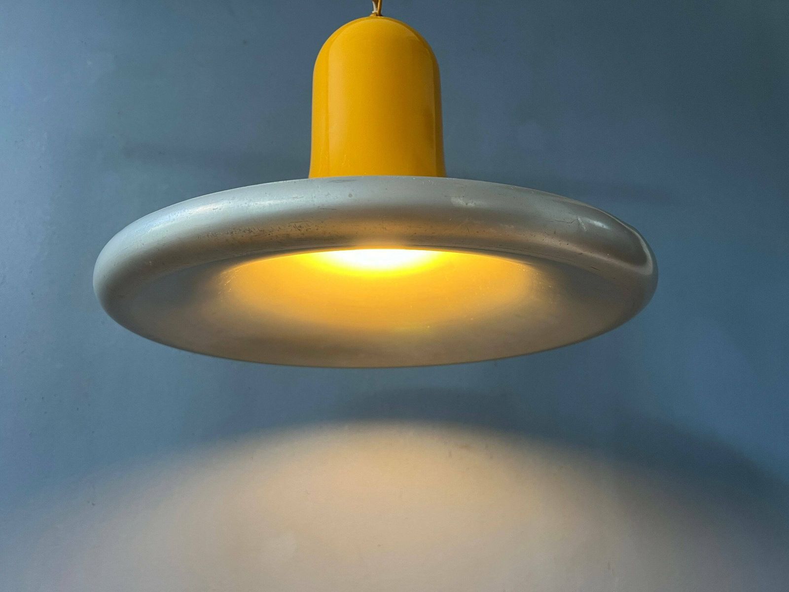 Gele Mid Century Ufo Space Age Hanglamp photo 434.0