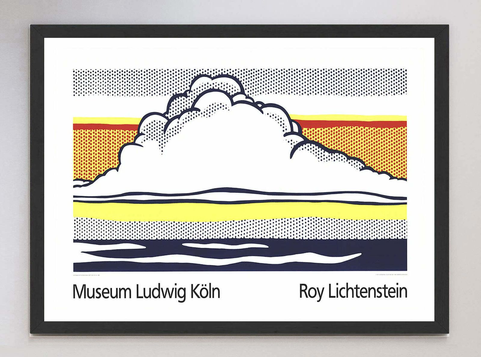 Original Vintage Poster Roy Lichtenstein   Museum Ludwig Koln photo furniture
