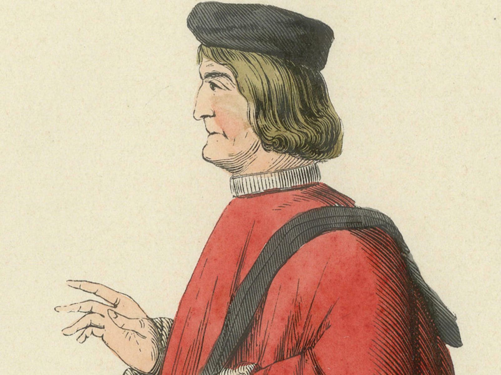 Eminent Venetian Senator In Traditional Robes: A Portrayal Of Political Prestige photo for sale