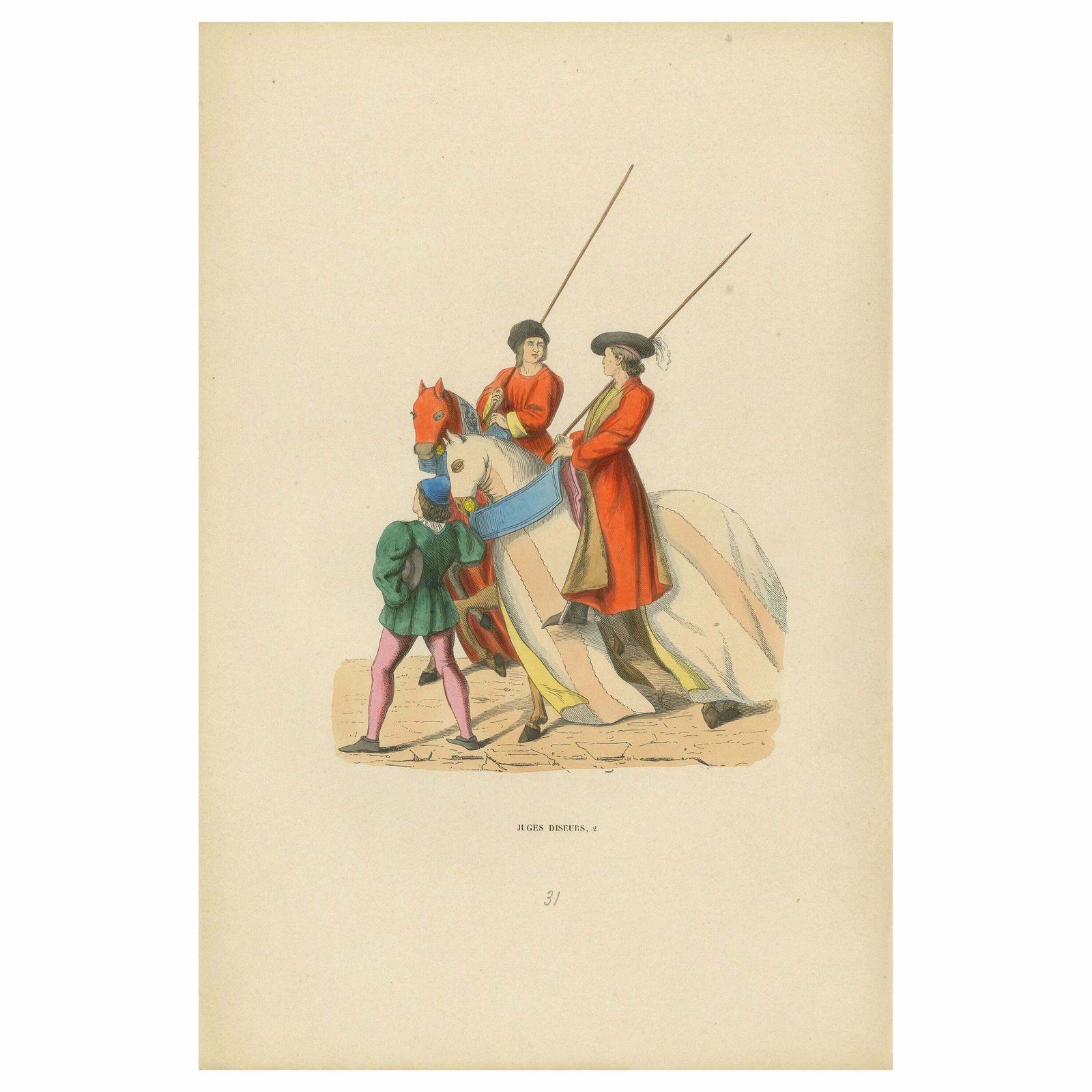 Ceremony Of Judgment Noblemen As Judicial Arbiters 1847