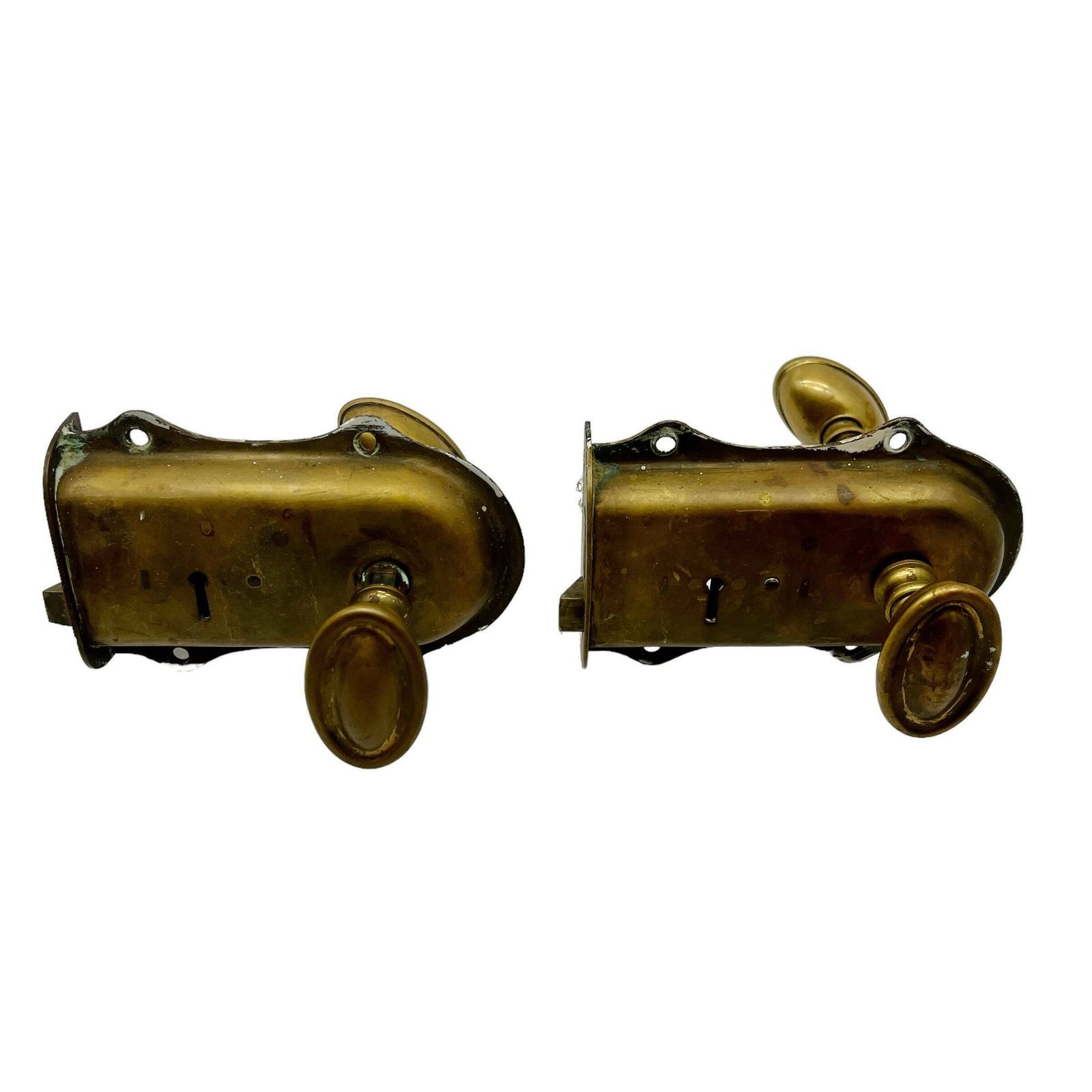 Antique French Brass Door Lock   Door Handle   Home Decor photo Home Fixtures