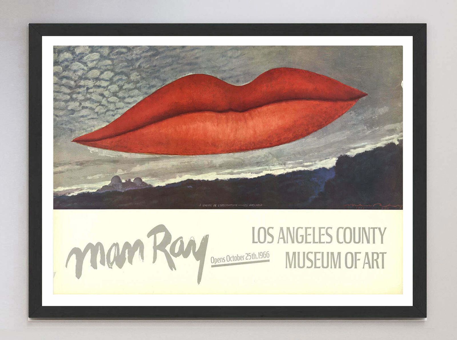 Man Ray   Los Angeles County Museum Of Art  Original Vintage Poster photo furniture