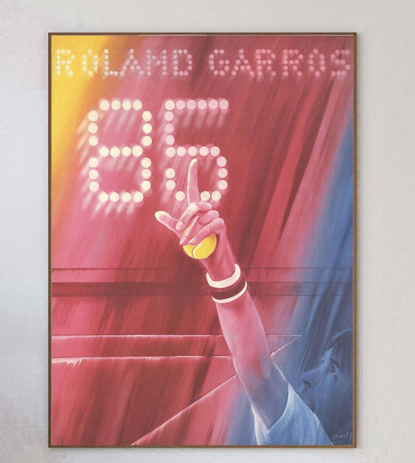 French Open Roland Garros 1985   Original Vintage Poster photo 1000.0