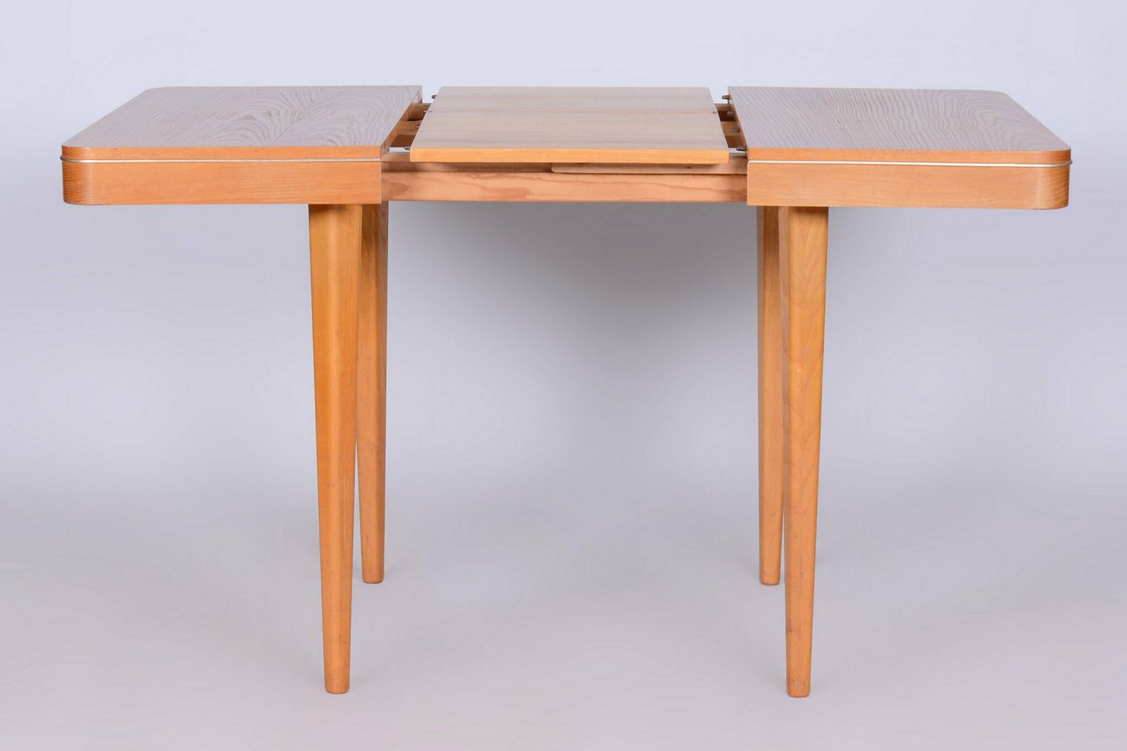 Original Mid Century Folding Table, By Jitona Sobeslav, Oak, Czech, 1950s photo Furniture