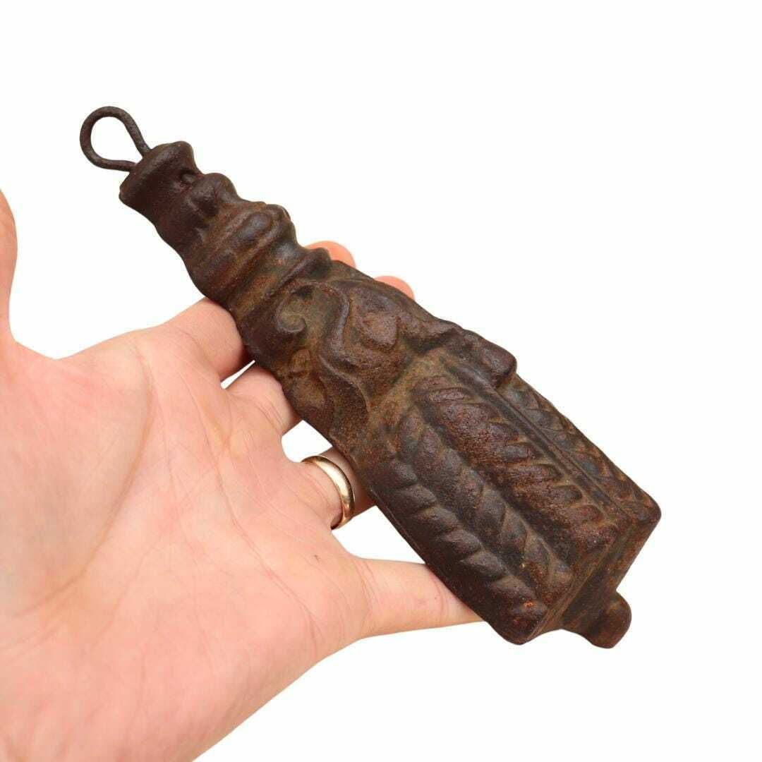 Antique French Cast Iron Tassel Shape Curtain Weight, 19th Century Heavy Curtain Weight, Antique Paperweight, Gate Weight photo furniture