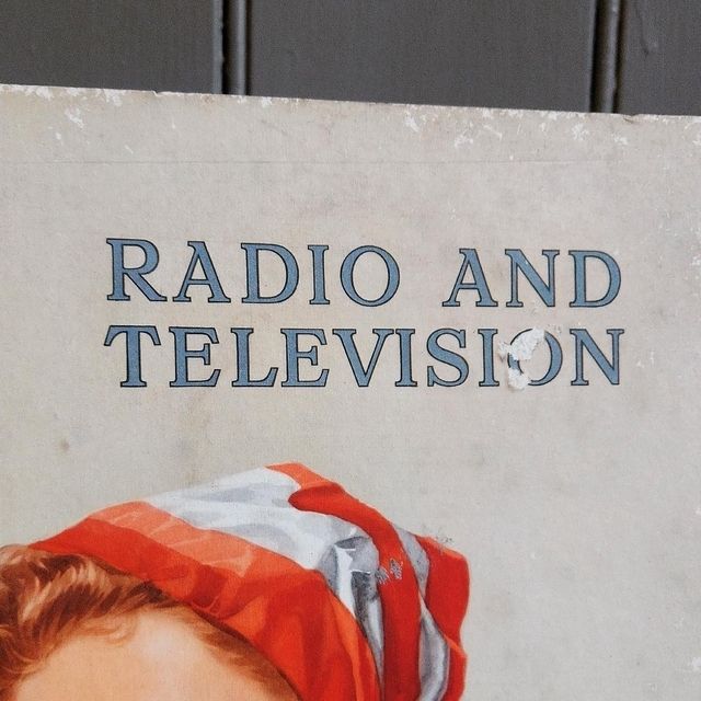 1940s Kb Radio And Television Advertising Woman photo Art