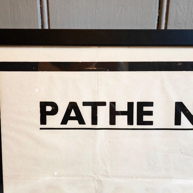 Pathe News Theatre Poster (King George's Last Journey) photo furniture