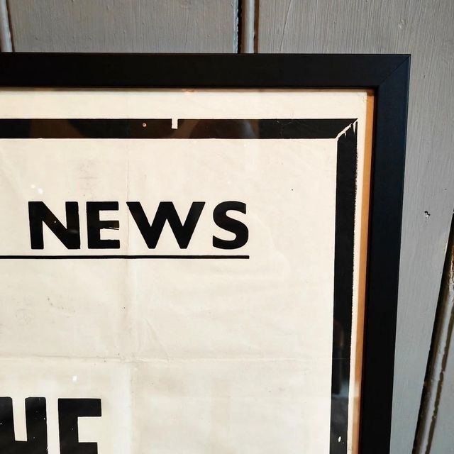 Pathe News Theatre Poster (King George's Last Journey) photo for sale